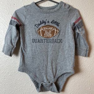 BABY GAP Daddy's Lil Quarterback Embroidered Onesie